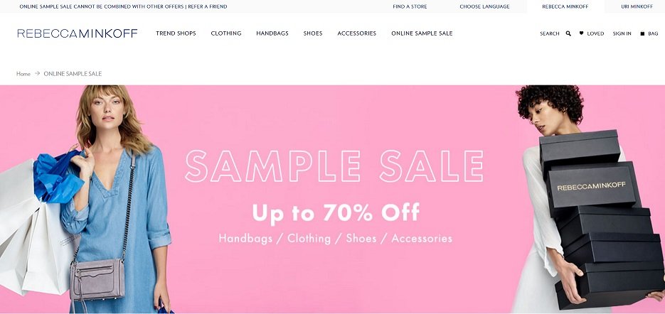 Rebecca Minkoff Sample Sale 2017