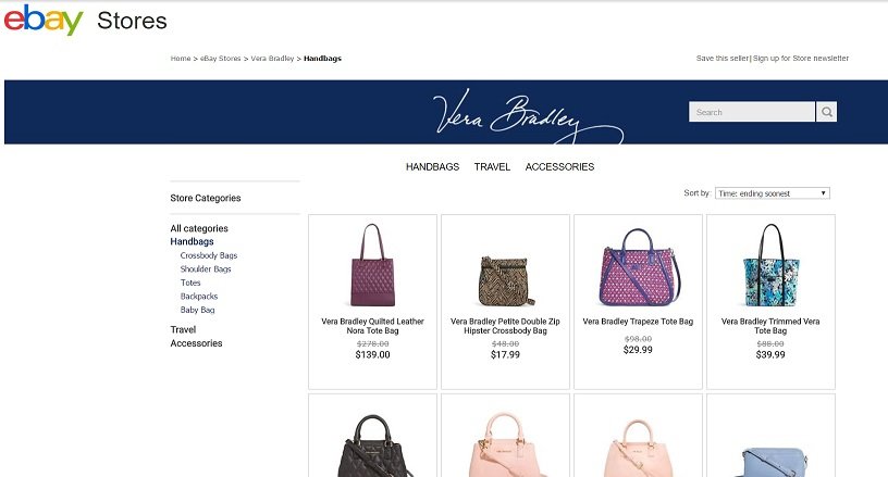 Vera Bradley Ebay Sale