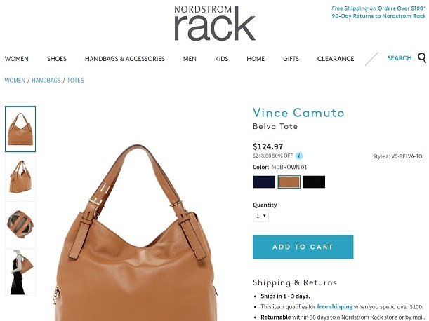 Vince Camuto Belva Tote