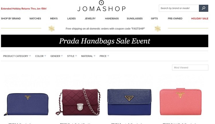 Prada Handbags Doorbuster Event