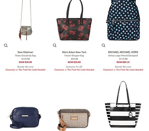 Lord and Taylor Clearance Handbags