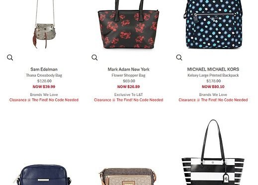 Lord and Taylor Clearance Handbags