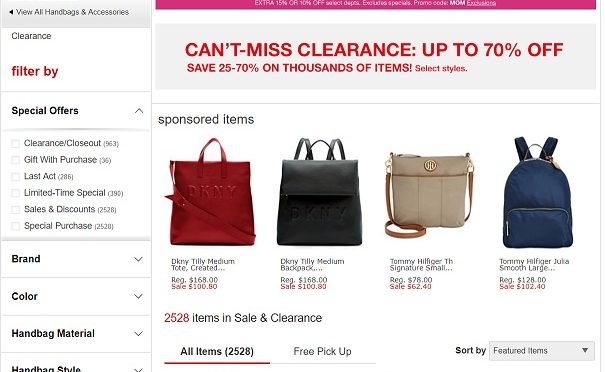 Macys Sale Clearance Handbags