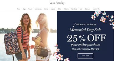 Vera Bradley Memorial Day Sale